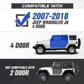 for 2016 Jeep Wrangler Running Boards Side Steps Compatible with 2007-2018 Jeep Wrangler JK JKU Unlimited | Yzona